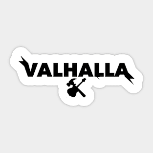 For Valhalla! (blk) Sticker